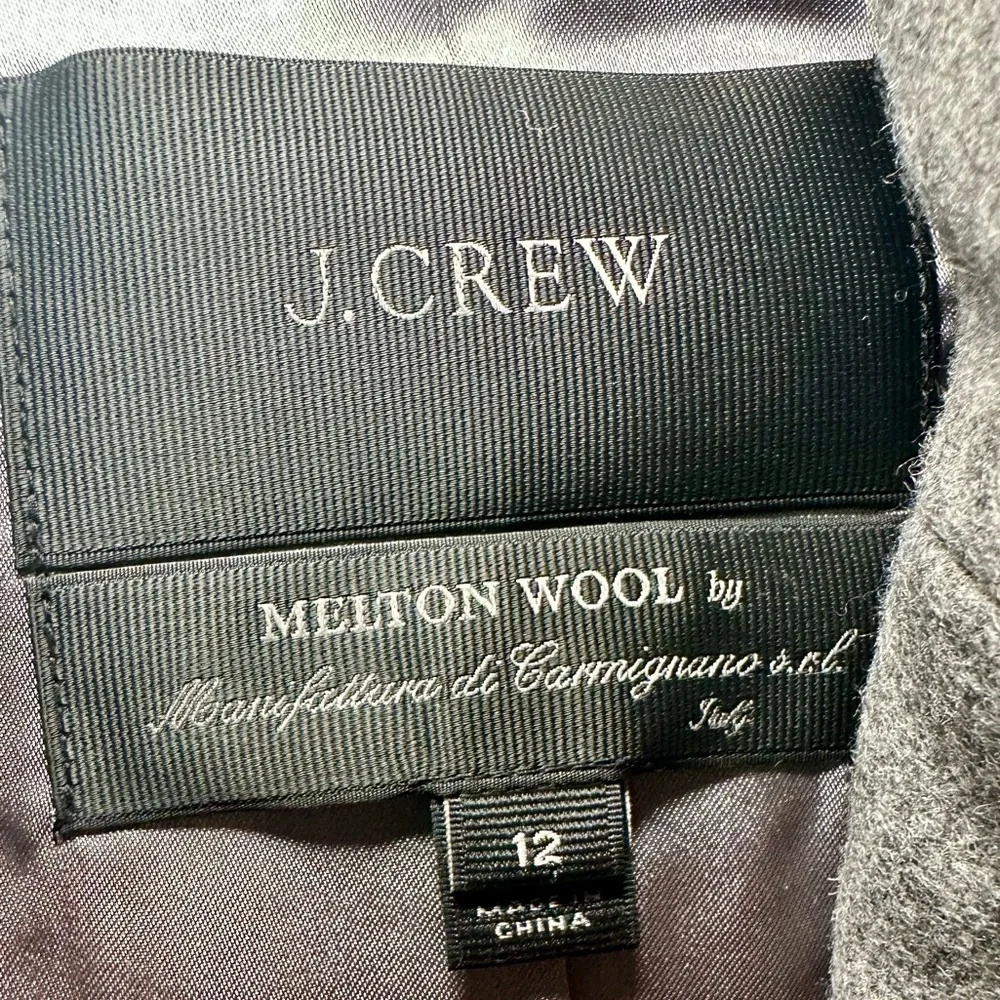 J. Crew gray classic duffle coat with toggles Size 12 - Picture 9 of 16